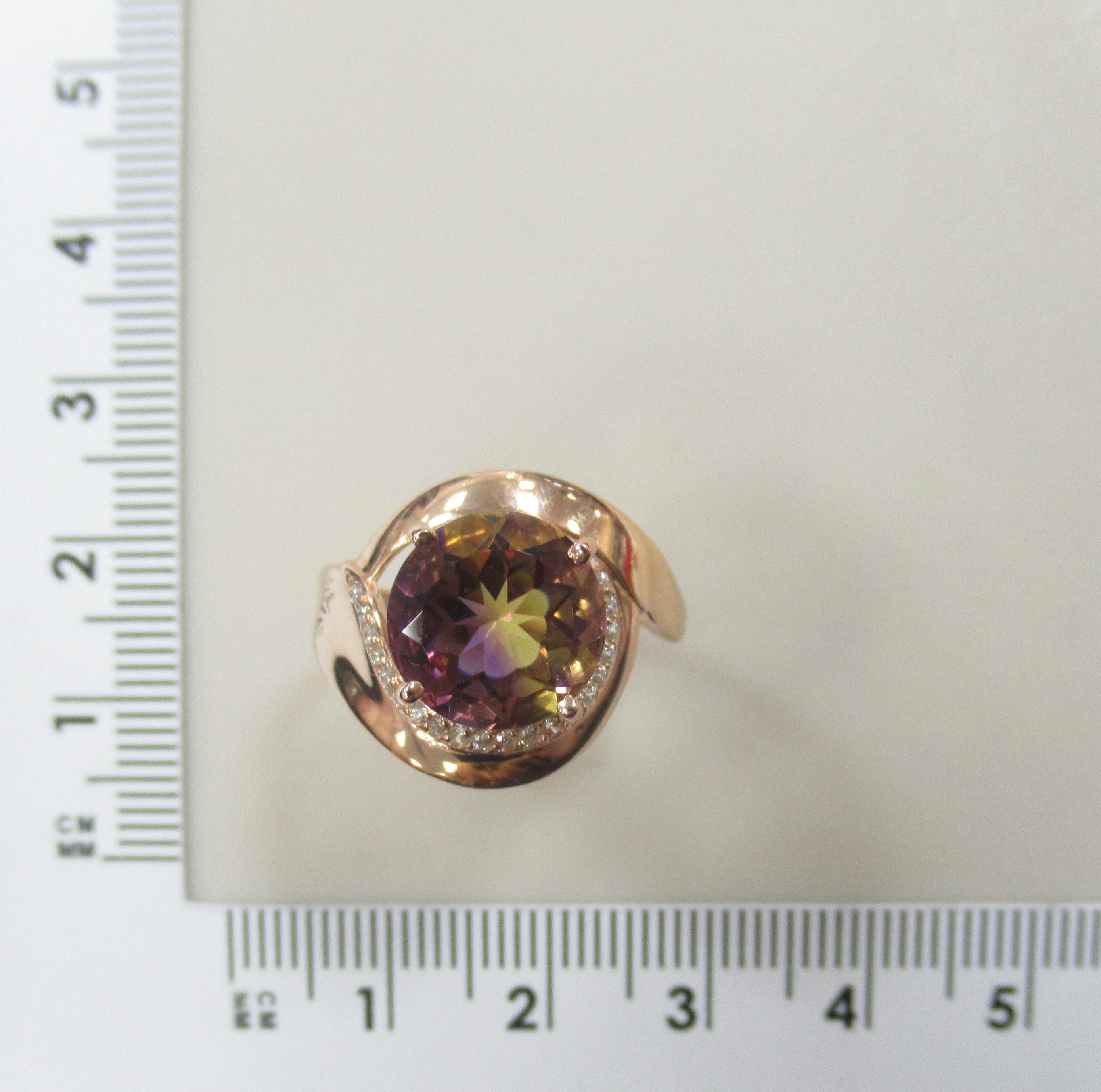 Серебряное кольцо с аметрином